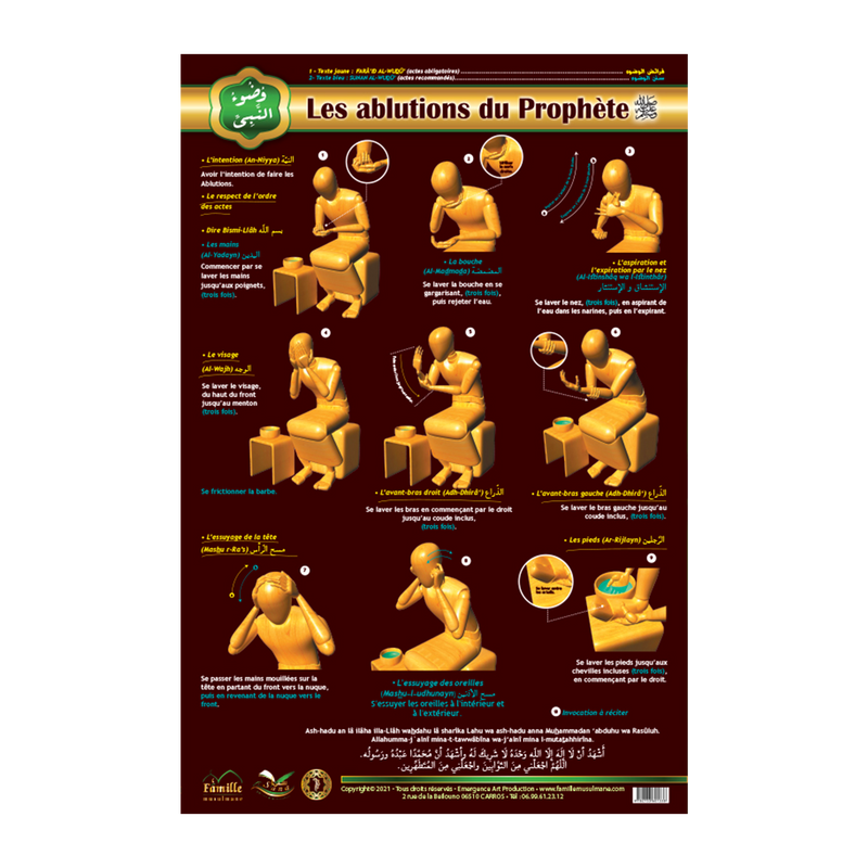 Les Ablutions du Prophète (BS) — Guide islamique illustré Famille Musulmane