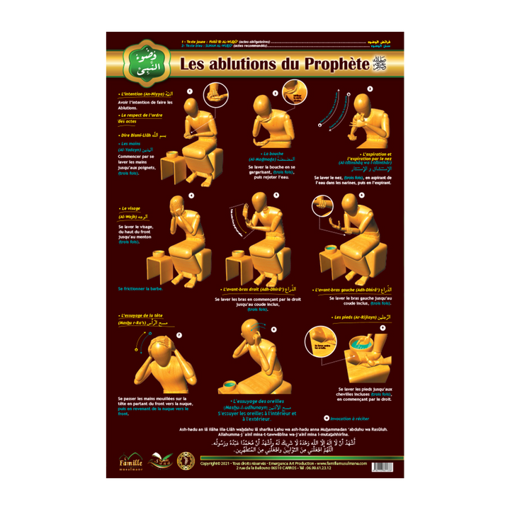 Les Ablutions du Prophète (BS) — Guide islamique illustré Famille Musulmane
