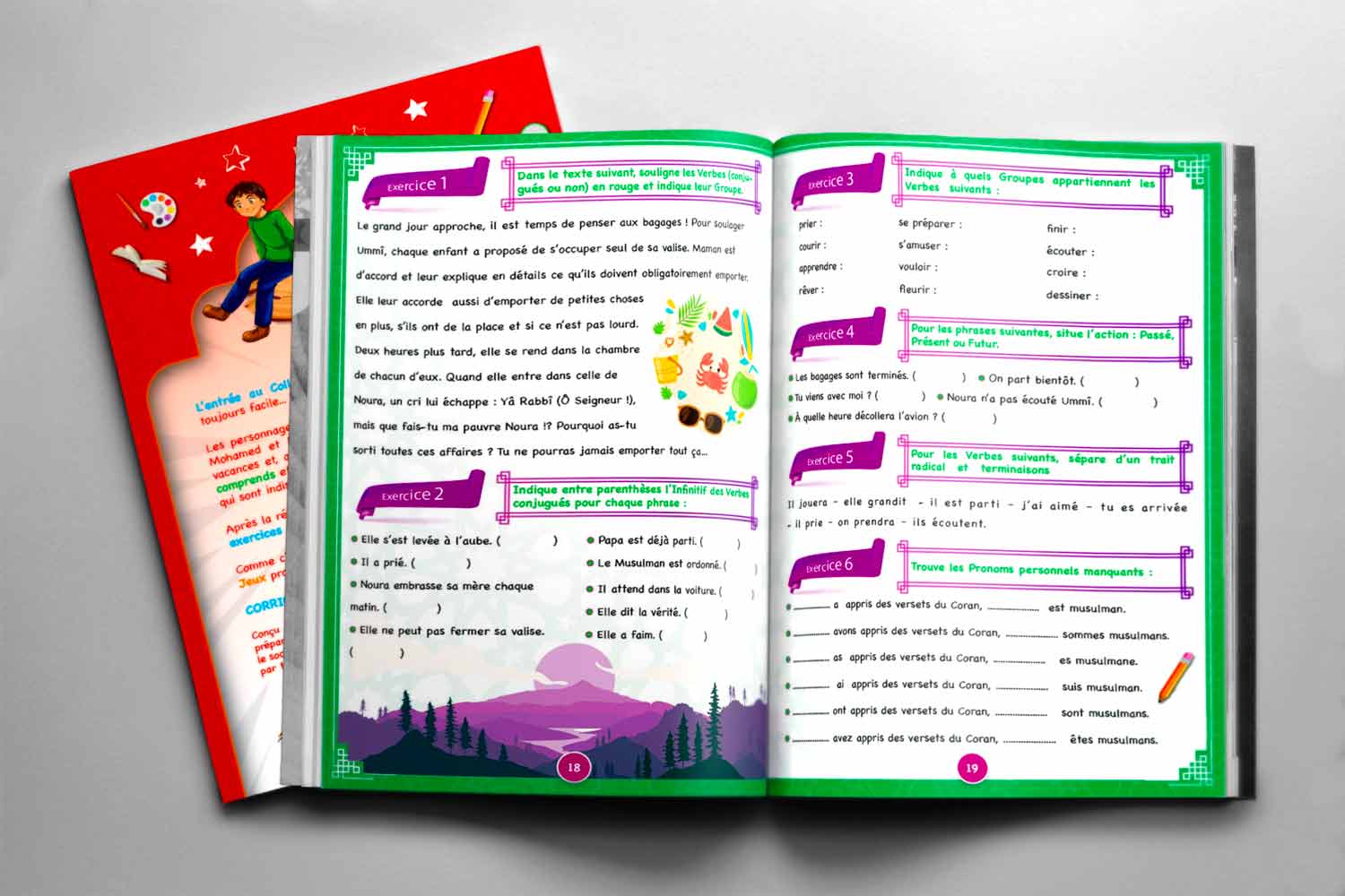 Cahier de Vacances (français CM2-6°) — Activités islamiques ludiques Famille Musulmane