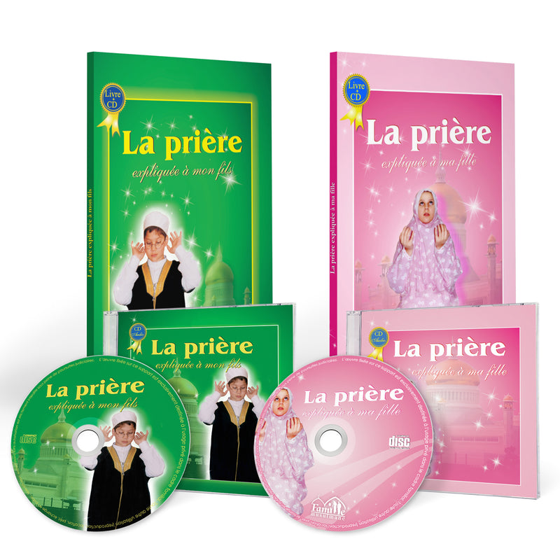 La prière expliquée à mon enfant pack livres et CDs fille et garçon — Guide islamique illustré Famille Musulmane