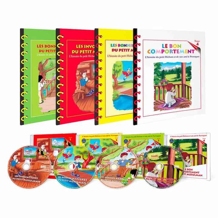 Collection Hicham Pack 4 livres et CD — Éducation islamique avec Hicham Famille Musulmane